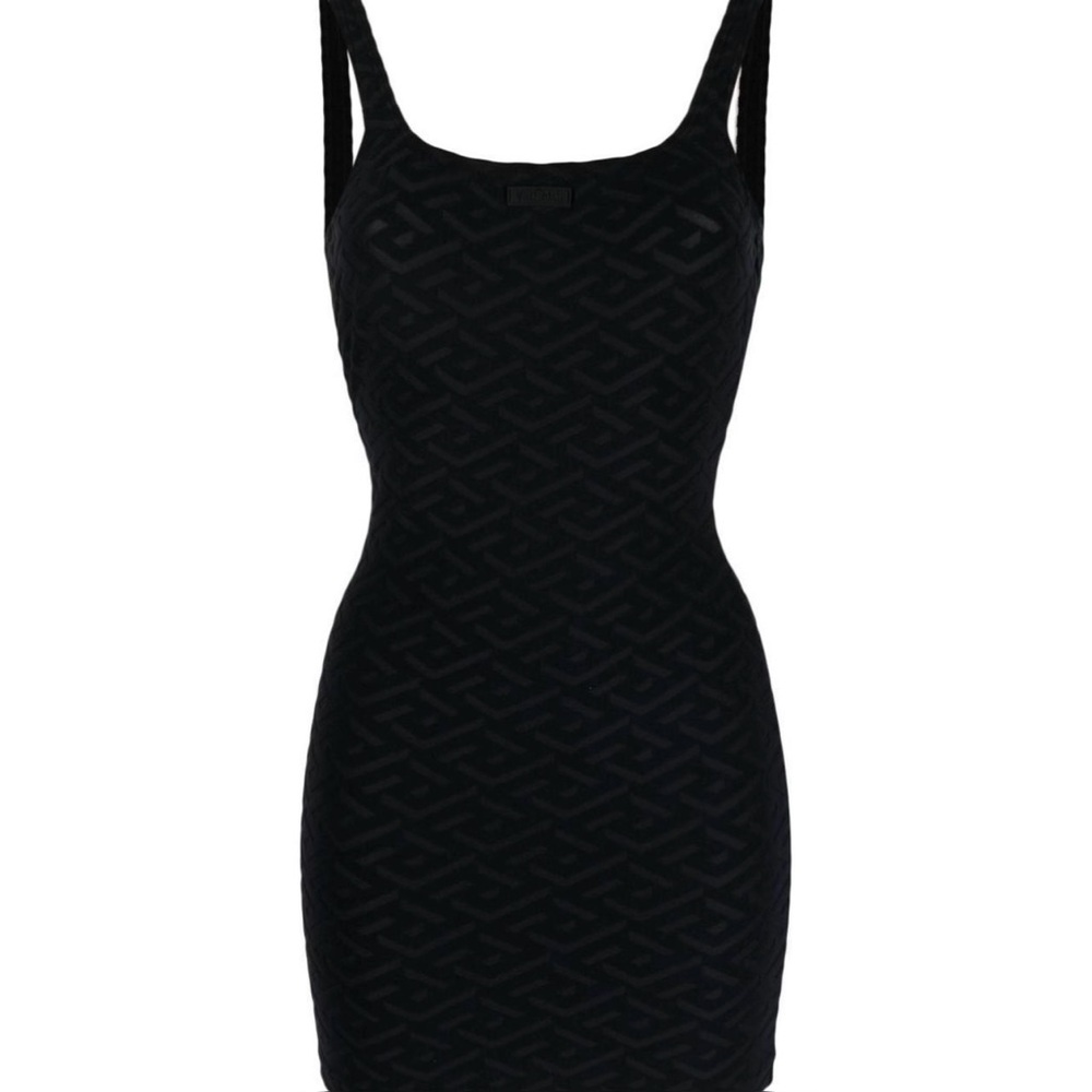 Versace
Logo patch sleeveless bodycon dress